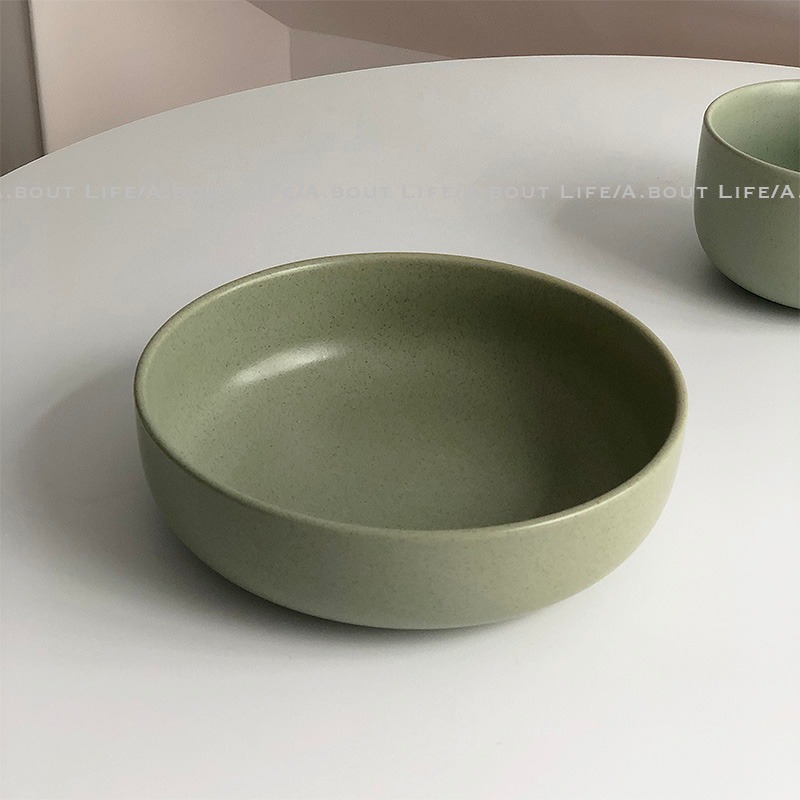 About Life-韓式拌飯碗圓潤豎邊碗ins風湯碗家用大號沙拉碗泡麪碗-細節圖7