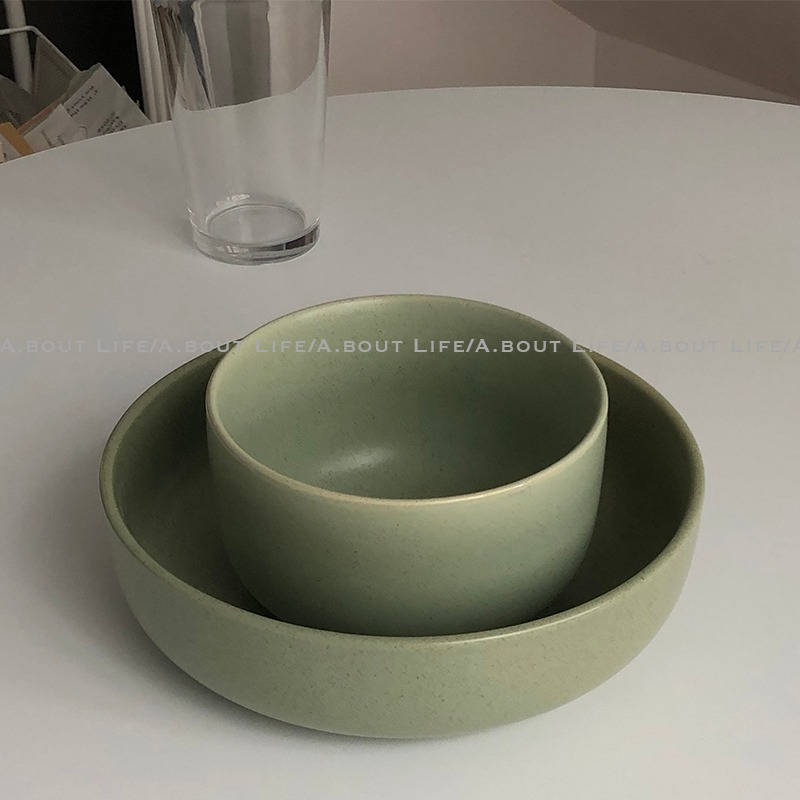 About Life-韓式拌飯碗圓潤豎邊碗ins風湯碗家用大號沙拉碗泡麪碗-細節圖8