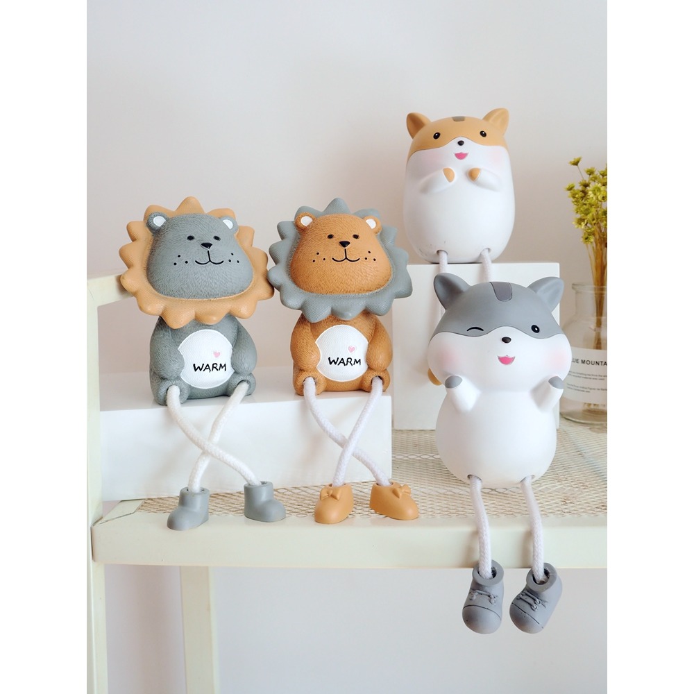 吊腳娃娃擺件軟裝飾品客廳創意家居可愛小玩偶辦公桌面房間擺設-細節圖3