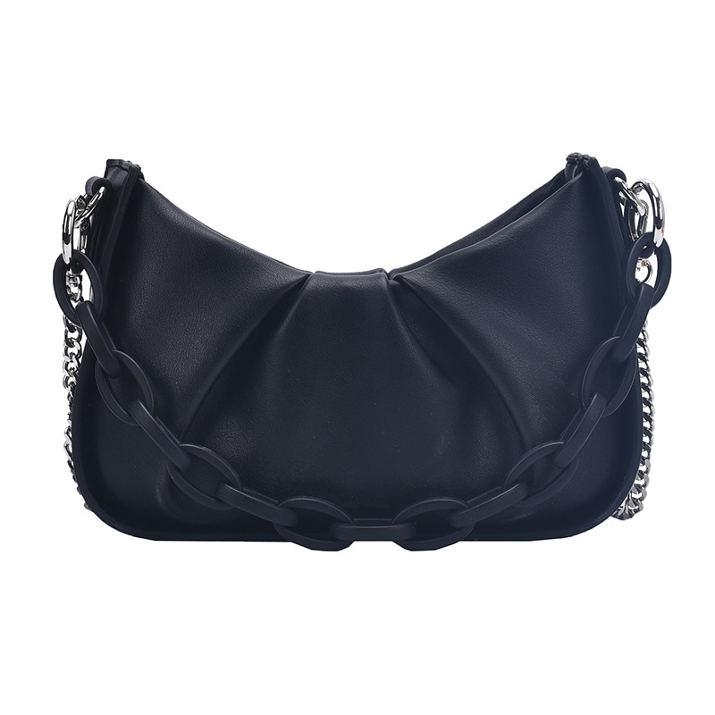 法國小眾上新高級質感鏈條單肩包女2021新款流行復古法式腋下包女-細節圖5