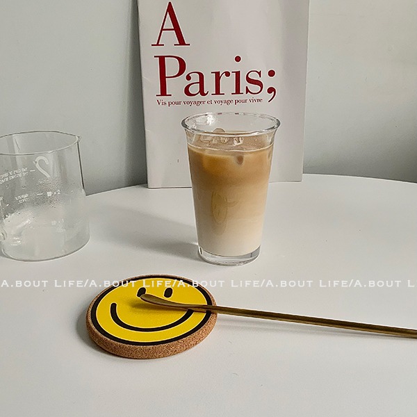 About Life_厚底透明玻璃杯 ins風翻口杯 冷飲杯 翻邊果汁杯350ml-細節圖5