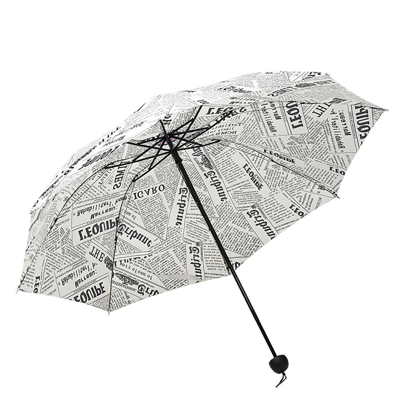 創意個性雨傘報紙折疊晴雨兩用學生傘男女遮陽太陽傘女防曬傘ins-細節圖5
