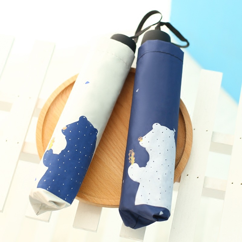 卡通晴雨傘兩用折疊黑膠防紫外線太陽傘遮陽防?小清新學生日系女-細節圖3