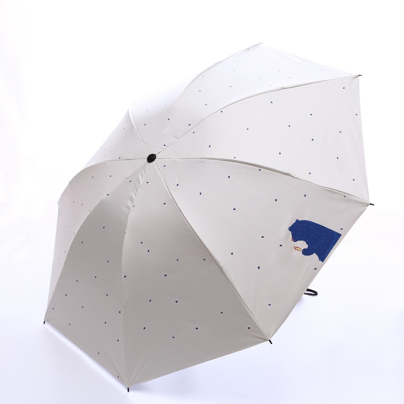 卡通晴雨傘兩用折疊黑膠防紫外線太陽傘遮陽防?小清新學生日系女-細節圖4