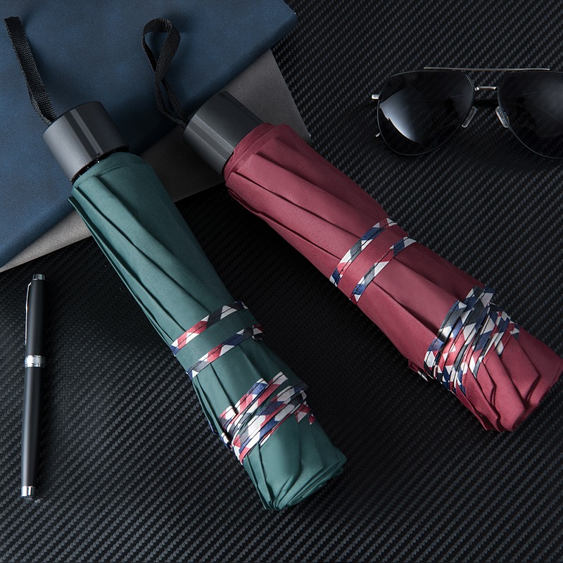 經典商務傘折疊雨傘大號雙人晴雨傘兩用防曬太陽傘男女禮品廣告傘-細節圖2