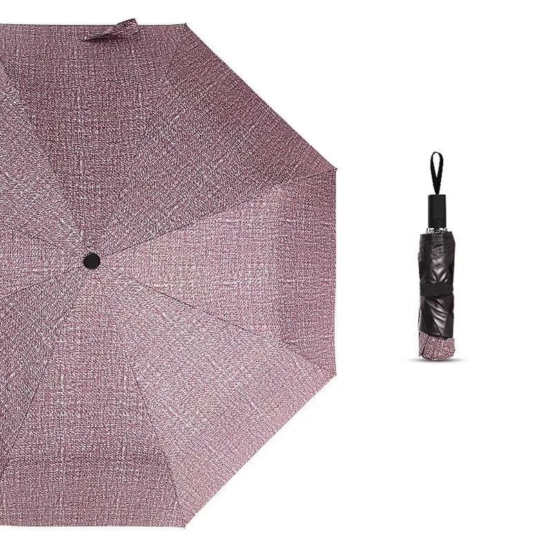 簡約全自動雨傘折疊加固黑膠防曬三折傘男女商務晴雨兩用學生創意-細節圖10
