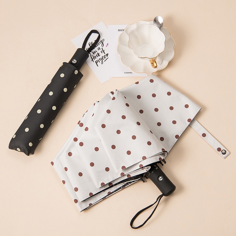 小清新晴雨傘兩用折疊 ins韓國全自動男女太陽傘防曬防紫外線遮陽-細節圖3