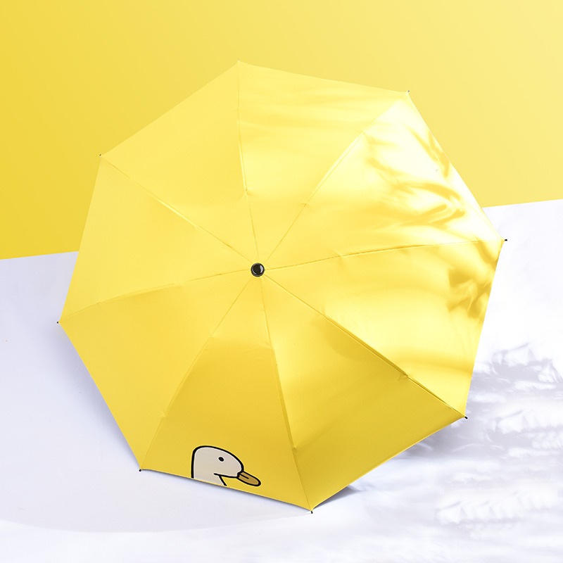 全自動折疊傘女晴雨兩用黑膠防曬防紫外線太陽傘雨傘男森系卡通-細節圖8