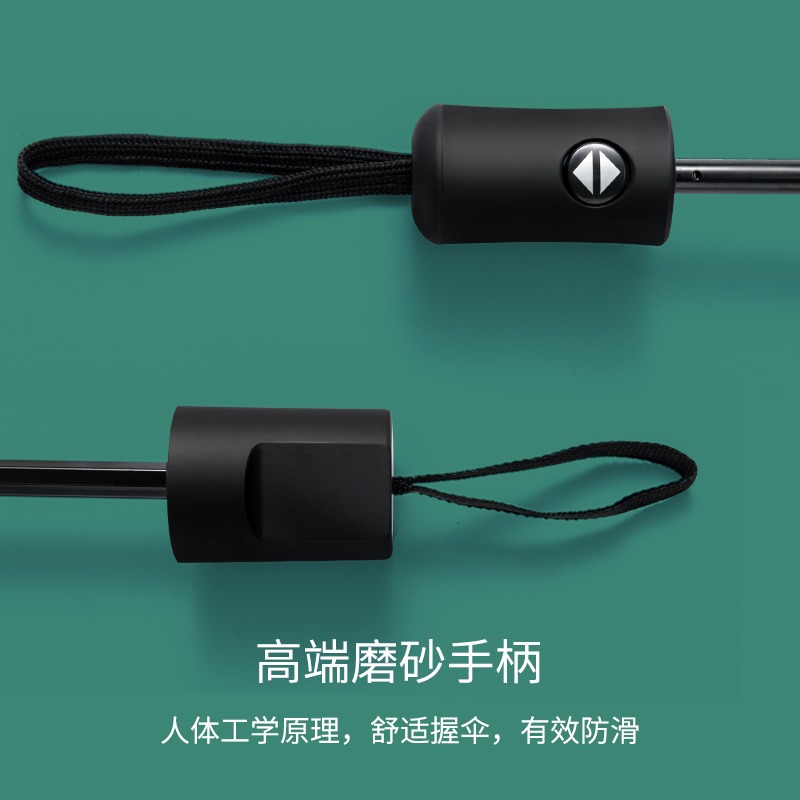 ins森系折疊傘兩用黑膠防曬防紫外線太陽傘男女雨傘全自動卡通-細節圖3