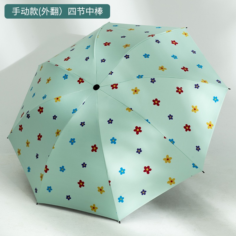 少女心晴雨傘S女學生韓版折疊太陽傘兩用防曬防紫外線ins泫雅風-細節圖6
