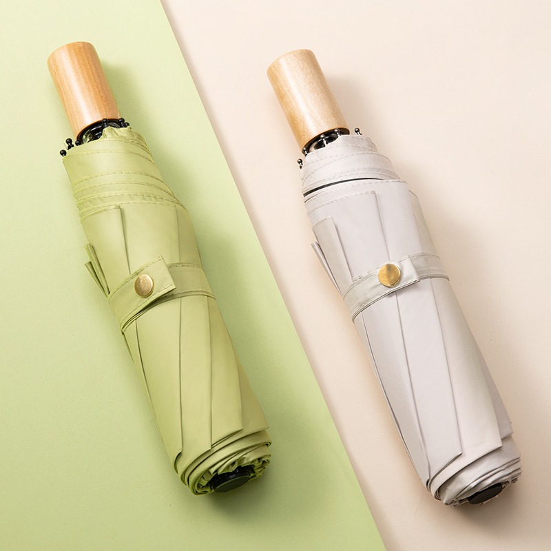 ins簡約雨傘女折疊晴雨傘兩用太陽傘防曬防紫外線日系學生遮陽傘-細節圖2