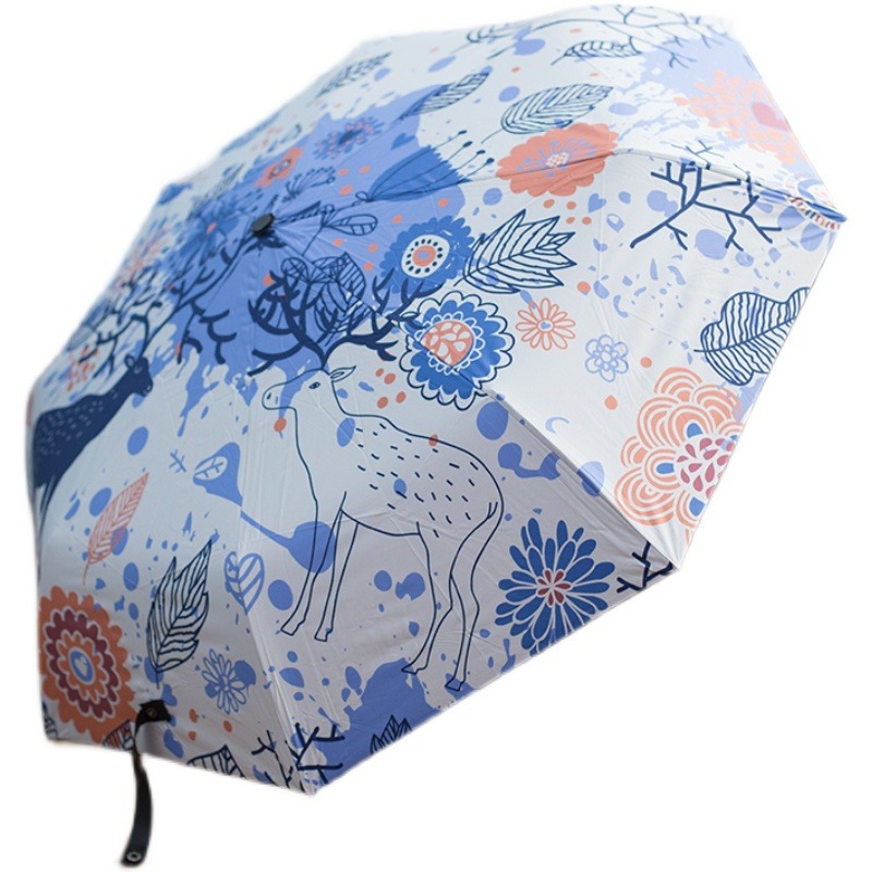 小清新ins太陽傘晴雨兩用折疊黑膠遮陽傘學生防曬防紫外線雨傘女-細節圖5