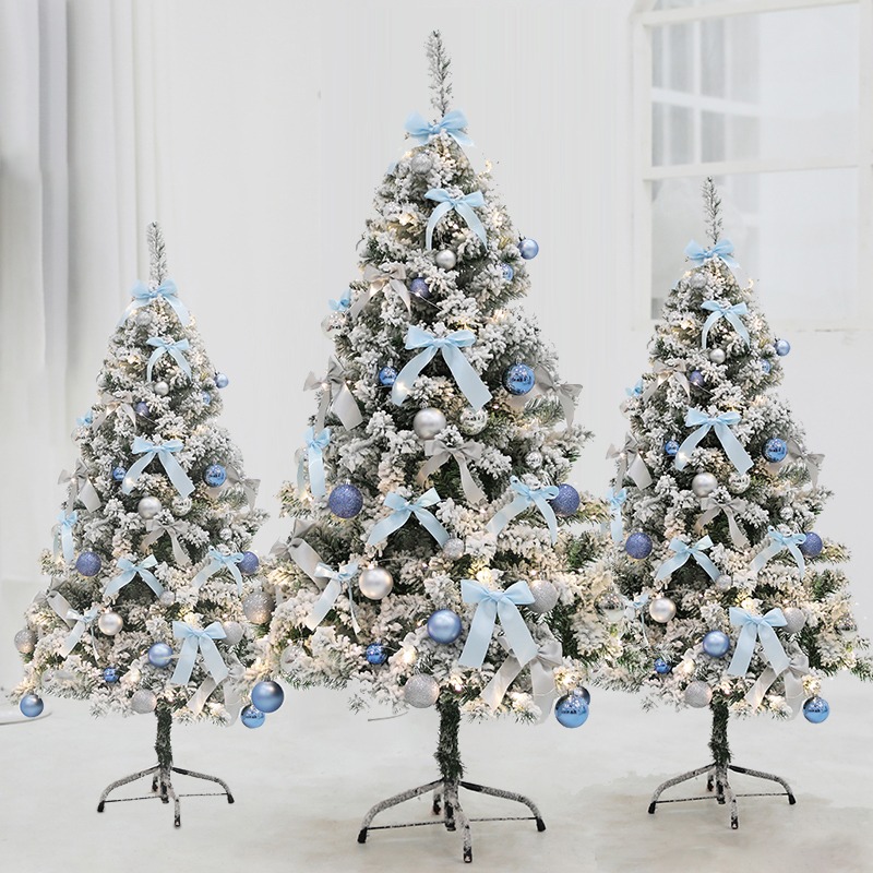 聖誕節ins網紅植絨雪松套餐家用1.5米diy發光大型彩燈擺件聖誕樹-細節圖2