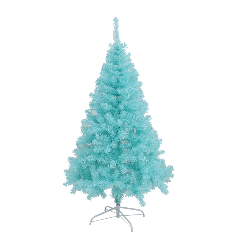 聖誕節蒂芙尼藍色植絨聖誕樹套餐家用1.5 1.8米ins風商場櫥窗裝飾-細節圖5