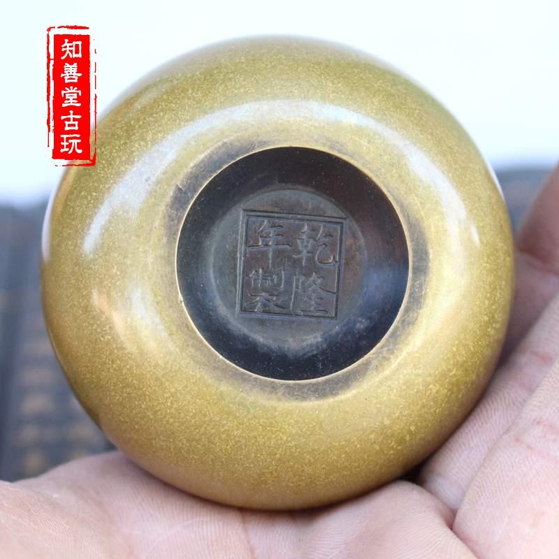 銅香爐純銅大號薰香檀香線香紫銅仿古大明宣德黃銅陳巧生金蝸牛爐-細節圖5