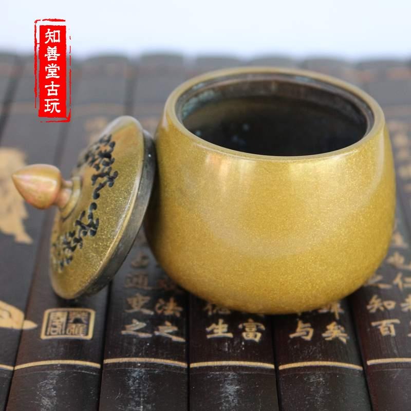 銅香爐純銅大號薰香檀香線香紫銅仿古大明宣德黃銅陳巧生金蝸牛爐-細節圖8
