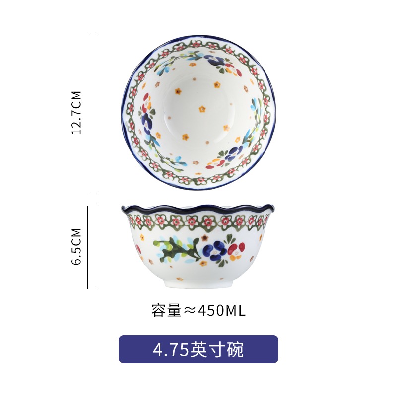 波蘭雙耳盤子家用創意個性烤箱微波爐瓷焗飯盤陶瓷餐具北歐湯盤-細節圖6