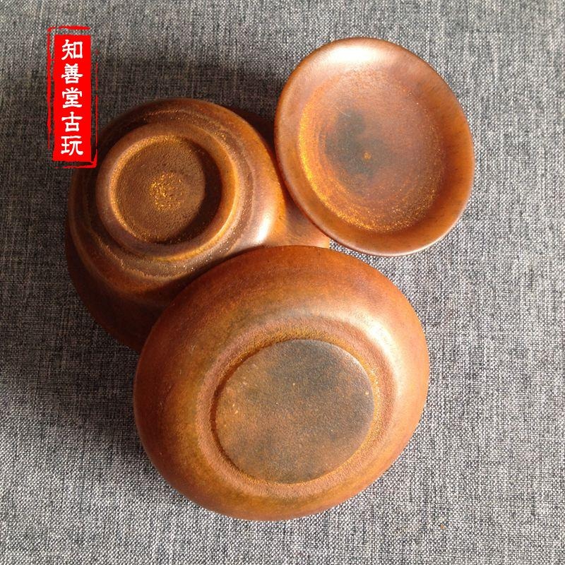 仿骨雕角雕精品金絲牛角茶杯手工精雕高檔古玩雜項牛角把件收藏-細節圖5