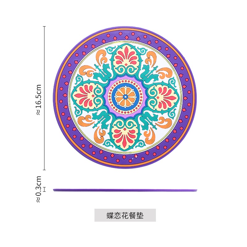 硅膠隔熱墊耐高溫餐桌墊餐墊家用鍋墊餐盤杯墊防燙防油防水碗盤墊-細節圖9