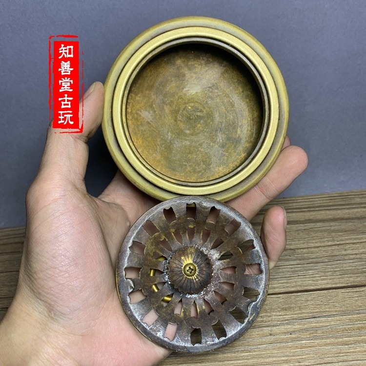 仿古生肖蓋爐 香爐純銅仿古 精品盤香爐塔香爐 香具香道用品黃銅-細節圖10