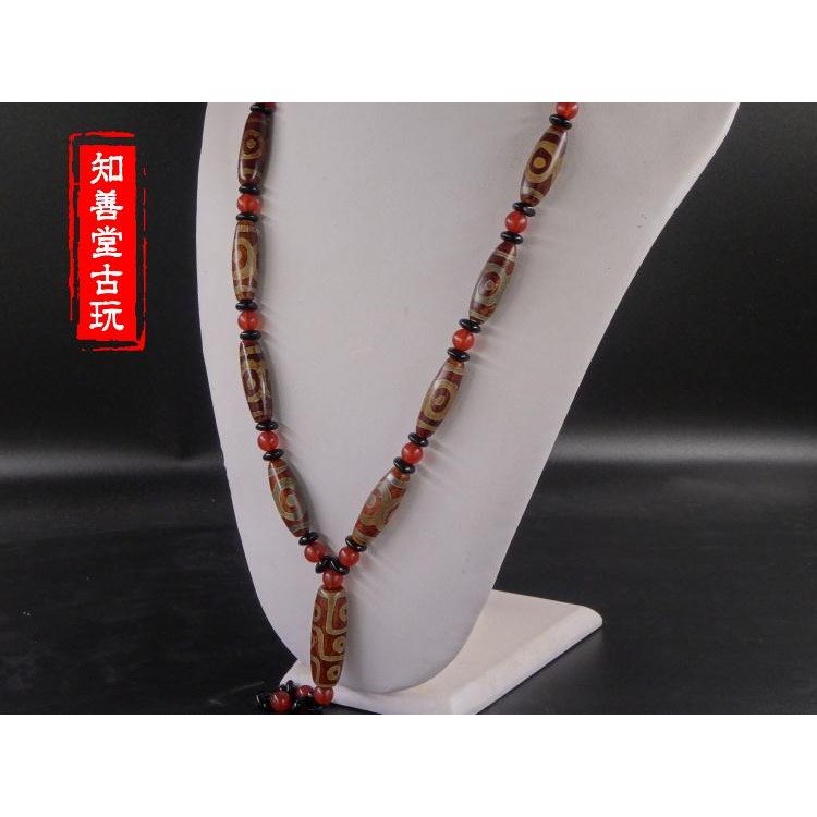 天然西藏瑪瑙玉髓黃三眼九眼天珠吊墜項鏈手串吊墜民族風飾品特價-細節圖10