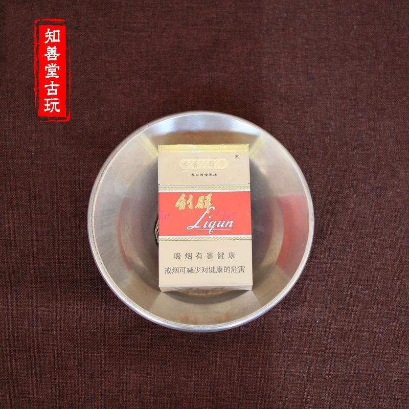 古玩雜項收藏 純銅擺件碗 白銅擺件三龍戲珠碗銅碗 純銅碗 白銅碗-細節圖5