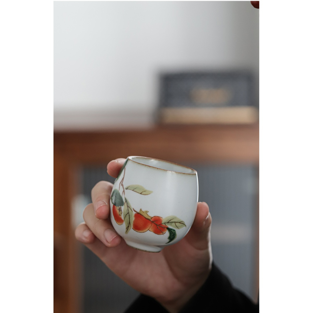 仿古汝窯小茶杯單只主人杯高端景德鎮陶瓷日式功夫品茗杯單杯開片-細節圖10