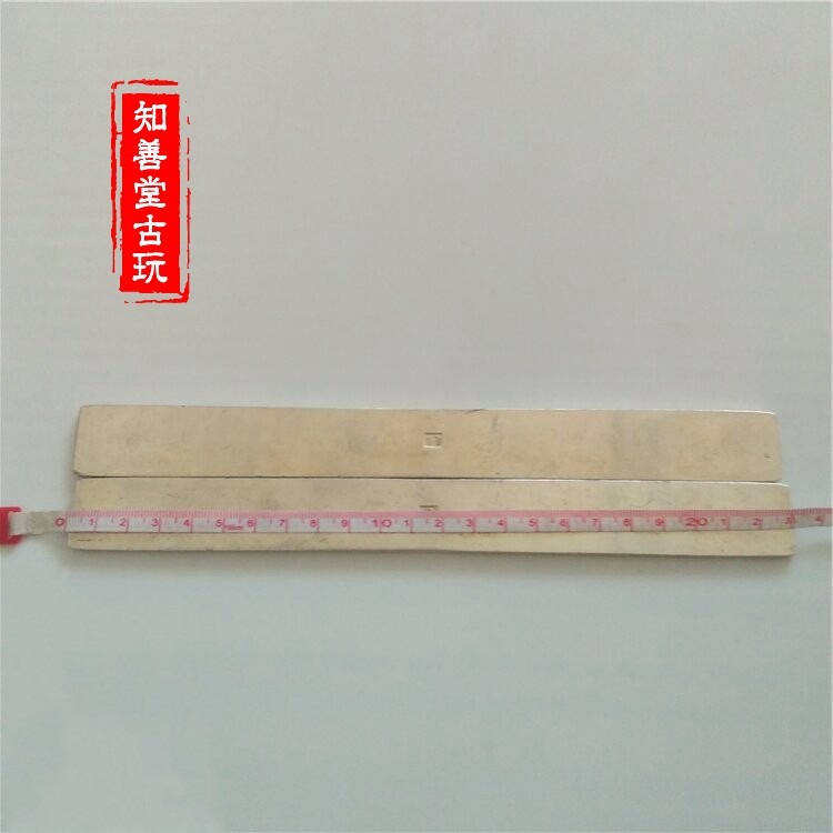 仿古文房四寶壓紙鎮尺十八羅漢 站立羅漢白銅鎮尺一對精美工藝-細節圖5