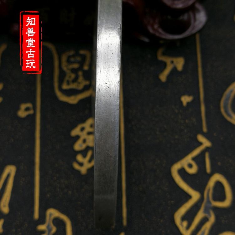 仿古 古玩雜項 白銅腰牌 招財進寶 一體觀音 足銀 白銅腰牌-細節圖7
