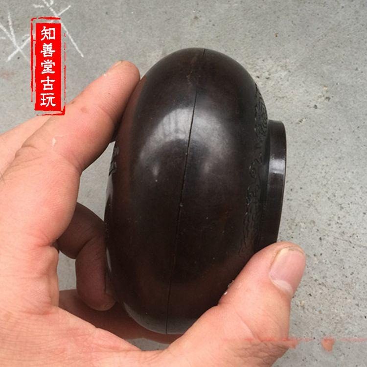 古玩雜項 仿古純銅墨盒墨匣文房四寶親愛精誠黃埔軍校成立一週年-細節圖6