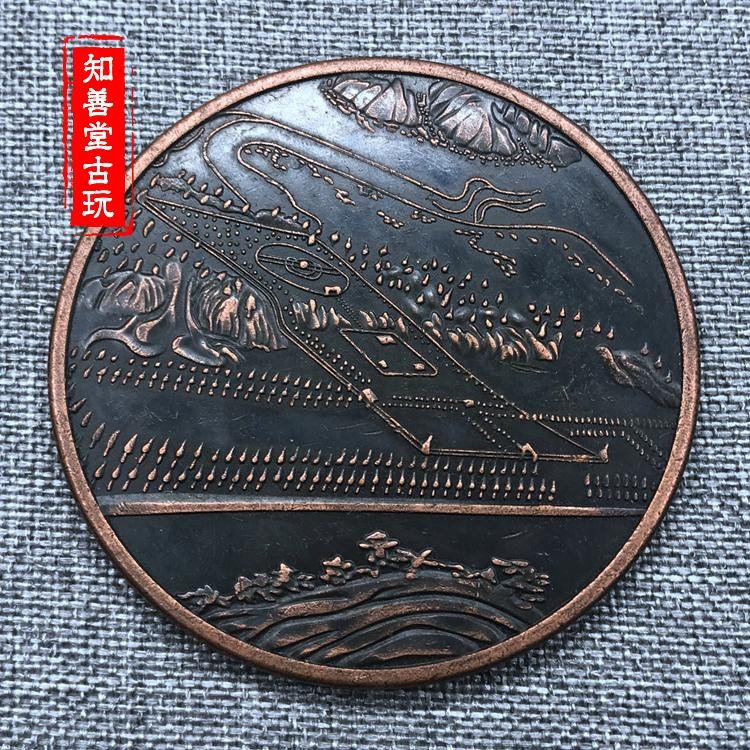 仿古做舊 純銅舊錢幣銅板銅幣 銅章紀念章 張作霖 袁大頭頭像大號-細節圖2