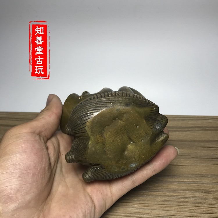 仿古古玩銅器 生肖猴擺件 銅猴送財猴元寶玉米猴 招財猴子擺件-細節圖4