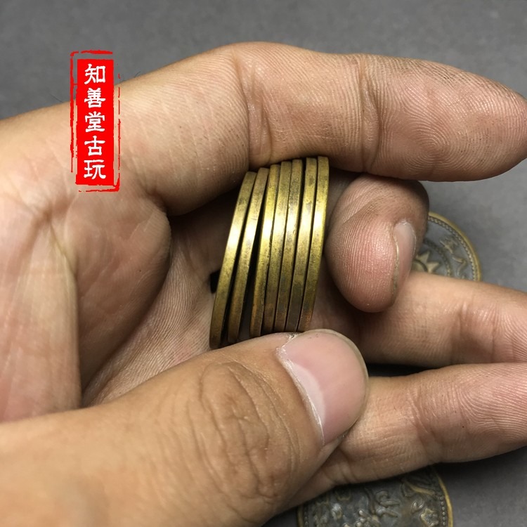 仿古銅板銅幣收藏大清銅板十枚一套隨機發貨不重復品種 28mm銅元-細節圖8