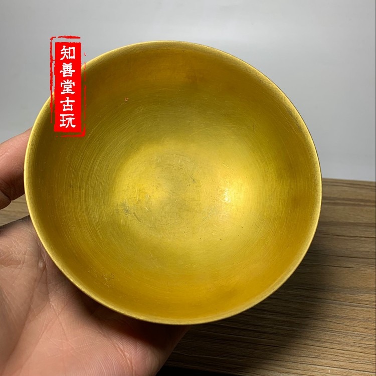 復古古董仿古做舊純銅黃銅銅器擺件 五福臨門  篆刻福在眼前 蝙蝠-細節圖8
