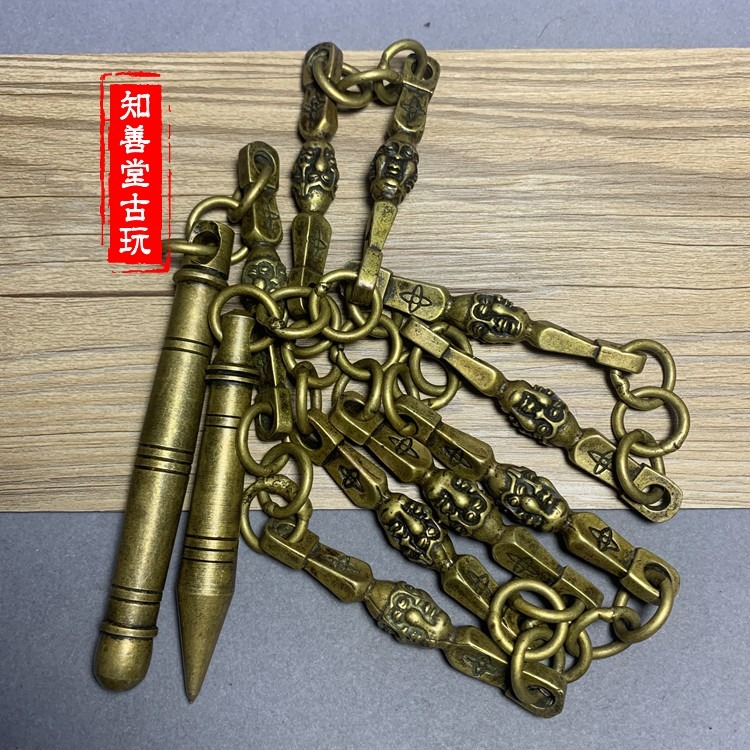 黃銅九節鞭表演實戰實心麒麟鞭九節鞭鞭子響鞭健身鞭響鞭健身甩鞭-細節圖8