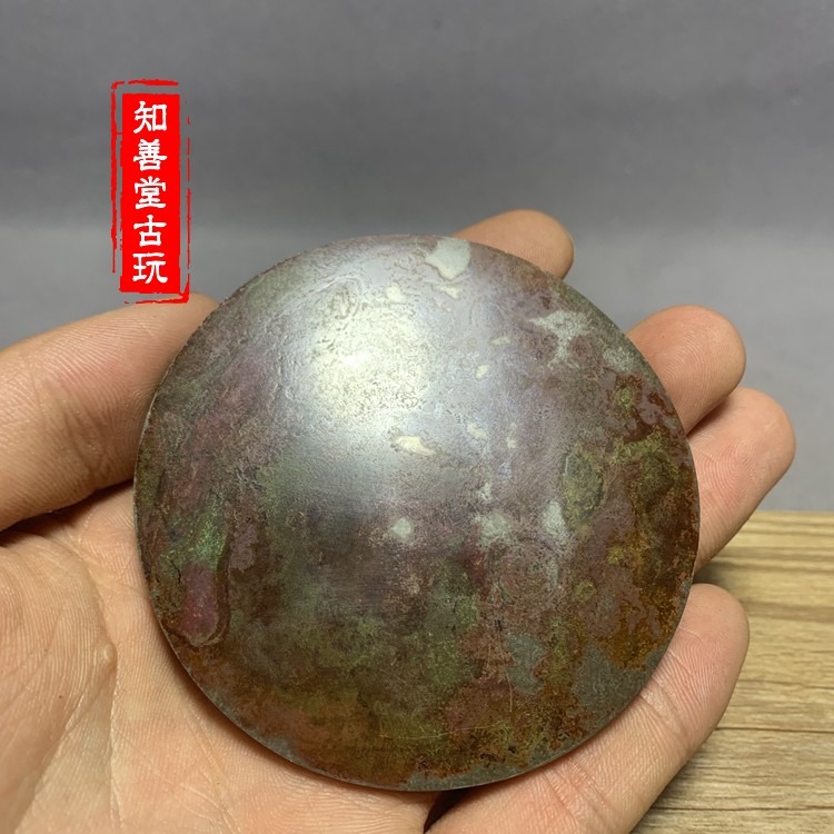 古玩古董青銅鏡海獸葡萄鏡唐鏡傳世包漿風水擺件仿古銅鏡包郵-細節圖4