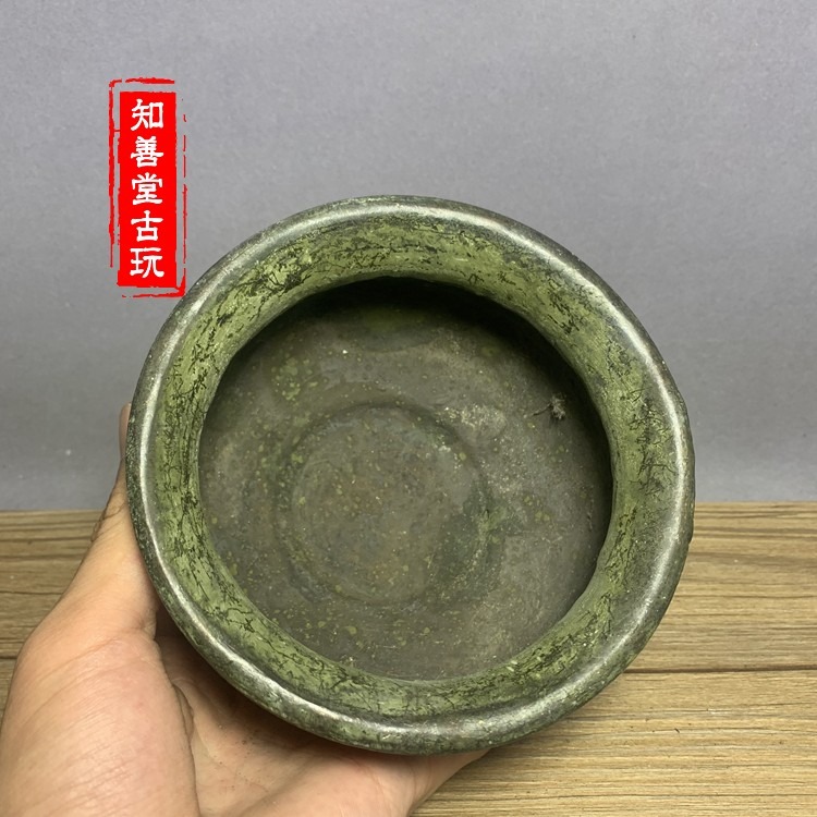 特價古玩銅器收藏 仿古青銅器聚寶盆擺件家居店鋪辦公室桌面飾品-細節圖10