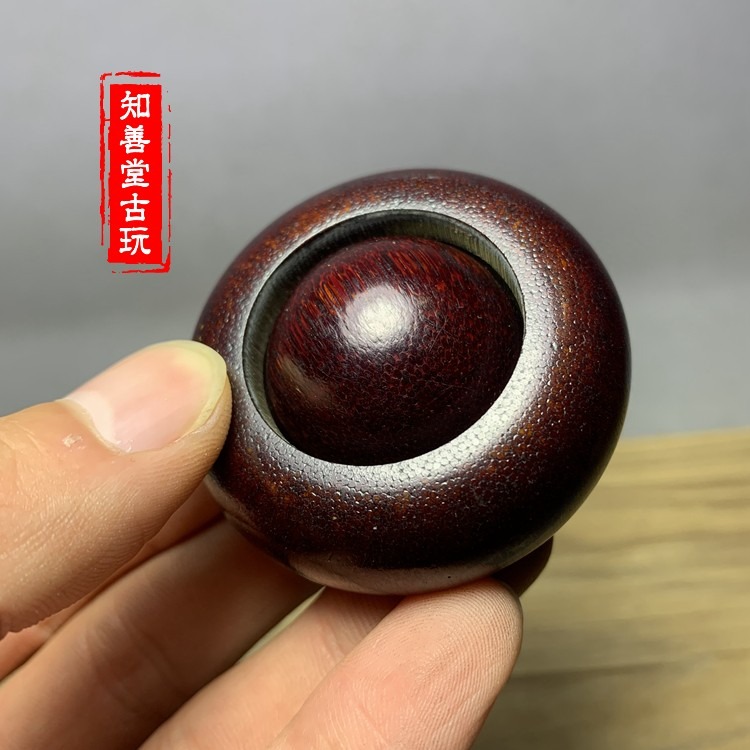 仿西藏老?牛角精雕時來運轉手把件老料原角老料手掌按摩器健身-細節圖4