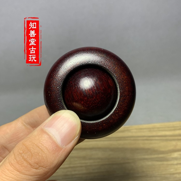 仿西藏老?牛角精雕時來運轉手把件老料原角老料手掌按摩器健身-細節圖7