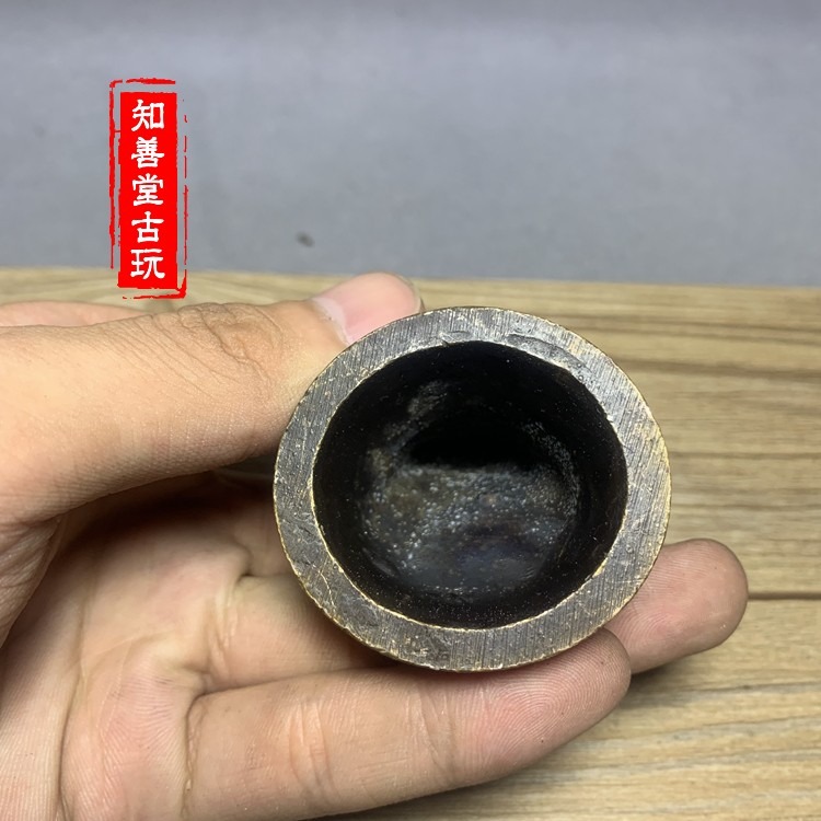 仿古佛像坐蓮觀音菩薩小銅像擺件銅雕銅器古玩雜項銅佛像觀音2款-細節圖9