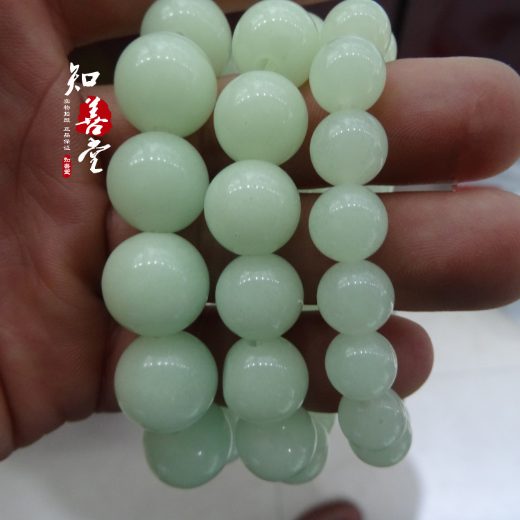 包郵天然螢石夜明珠手鏈夜光石原石 單圈發光手串情侶男女款禮物-細節圖10