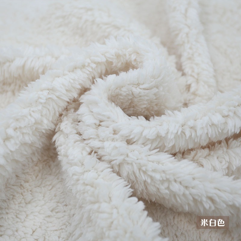 羊羔毛布料加厚秋冬外套里布毛絨鞋帽保暖裏襯服裝面料手工玩偶布-細節圖7