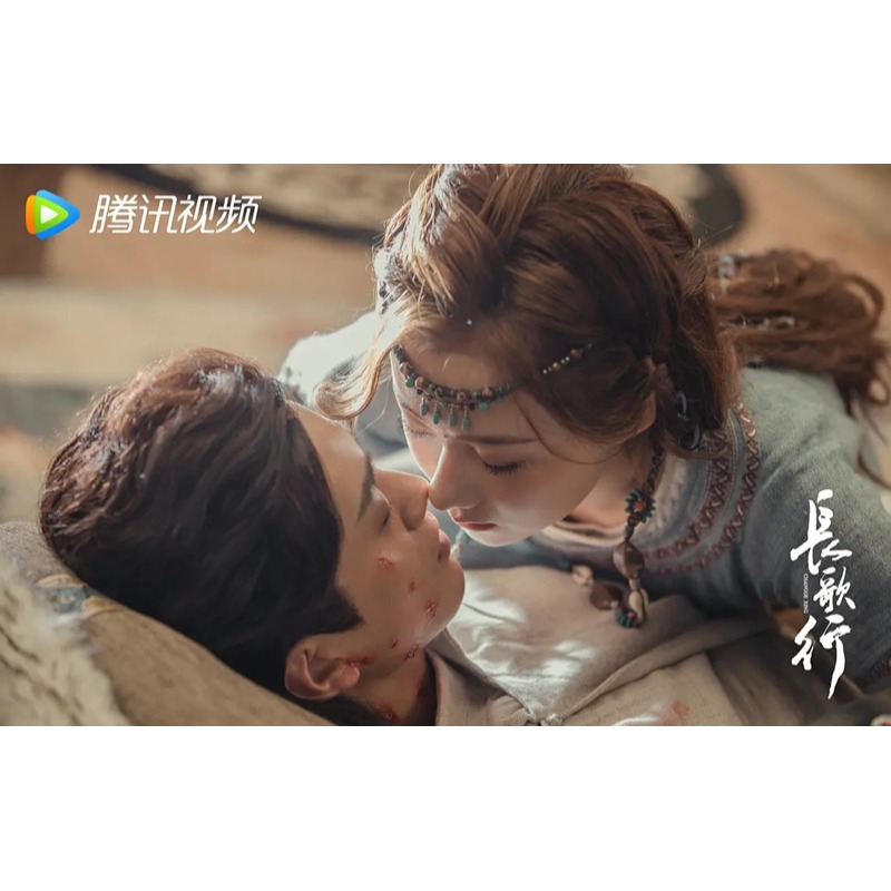 長歌行彌彌古麗同款綠松石額飾復古額頭鏈流蘇眉心墜民族風頭飾女-細節圖10