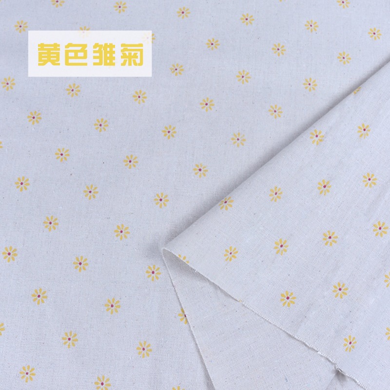 棉麻布料亞麻沙發布碎花桌布清新窗簾面料水果裝飾背景手工diy布-細節圖5