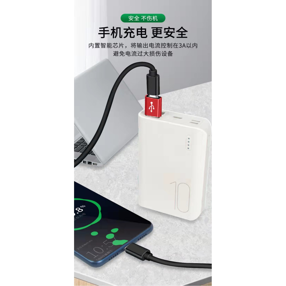 USB3.0轉typec公母轉接頭Type-C轉otg蘋果iPhone手機12/11pro平板電腦車載筆記本typec轉-細節圖9