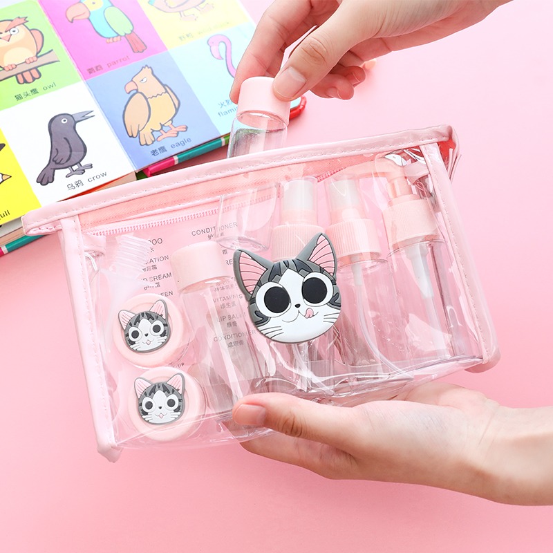 旅行裝分裝瓶套裝噴瓶噴壺化妝品補水乳液噴霧瓶便攜按壓式空瓶子-細節圖2