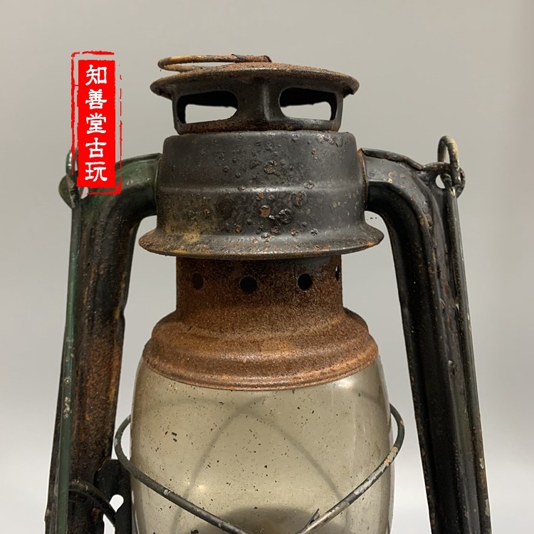 民俗懷舊老物件老煤油燈馬提燈老式罩燈古董老馬蹄燈復古裝飾擺件-細節圖2