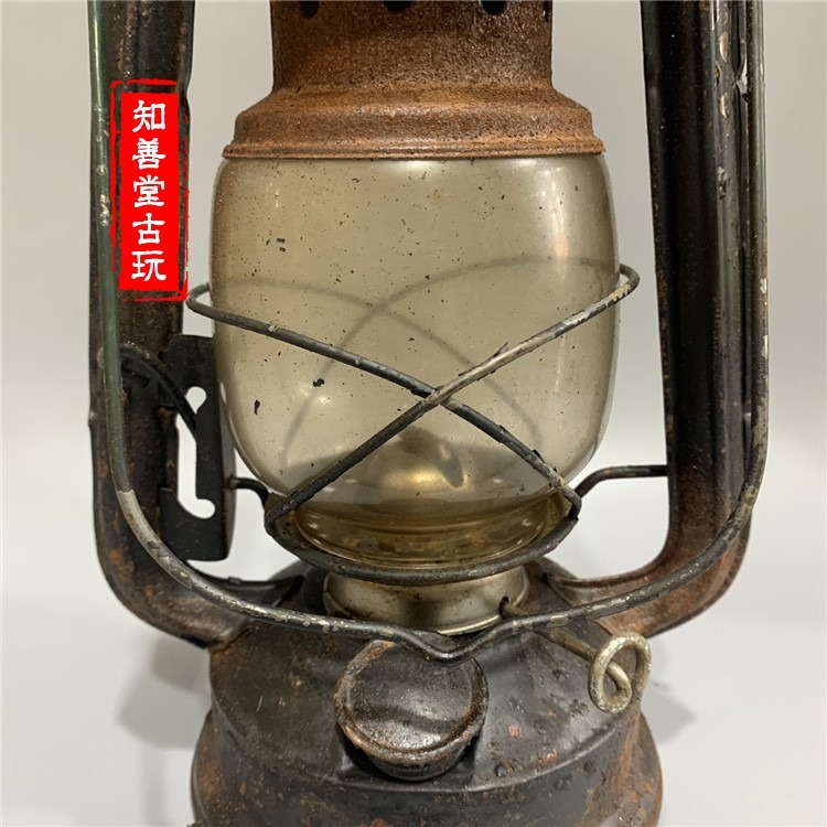 民俗懷舊老物件老煤油燈馬提燈老式罩燈古董老馬蹄燈復古裝飾擺件-細節圖3