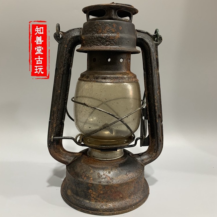 民俗懷舊老物件老煤油燈馬提燈老式罩燈古董老馬蹄燈復古裝飾擺件-細節圖10