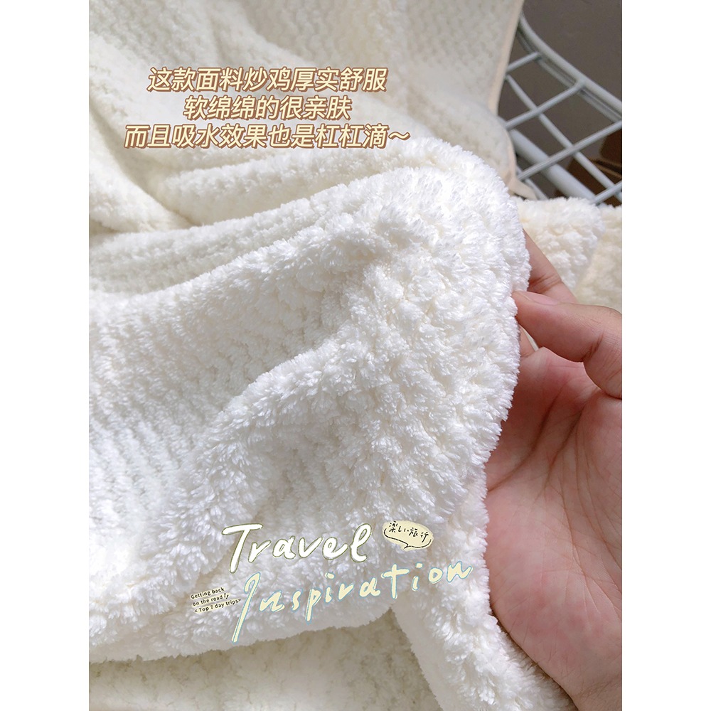 成人大浴巾純棉柔軟家用吸水可穿可裹毛巾女夏薄款速幹浴袍不掉毛-細節圖3